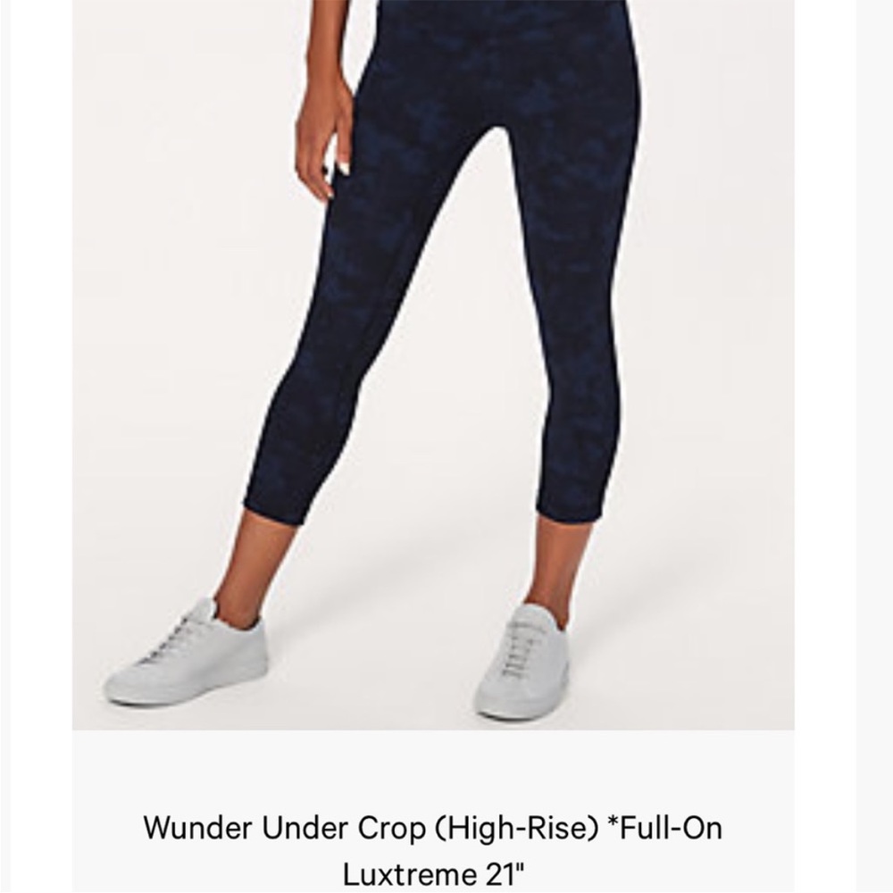 LULULEMON Wunder Under Crop High Rise Luxtreme 21
